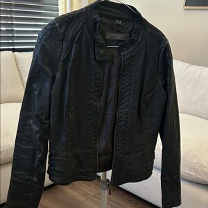 Indigo Saints Faux Leather Jacket